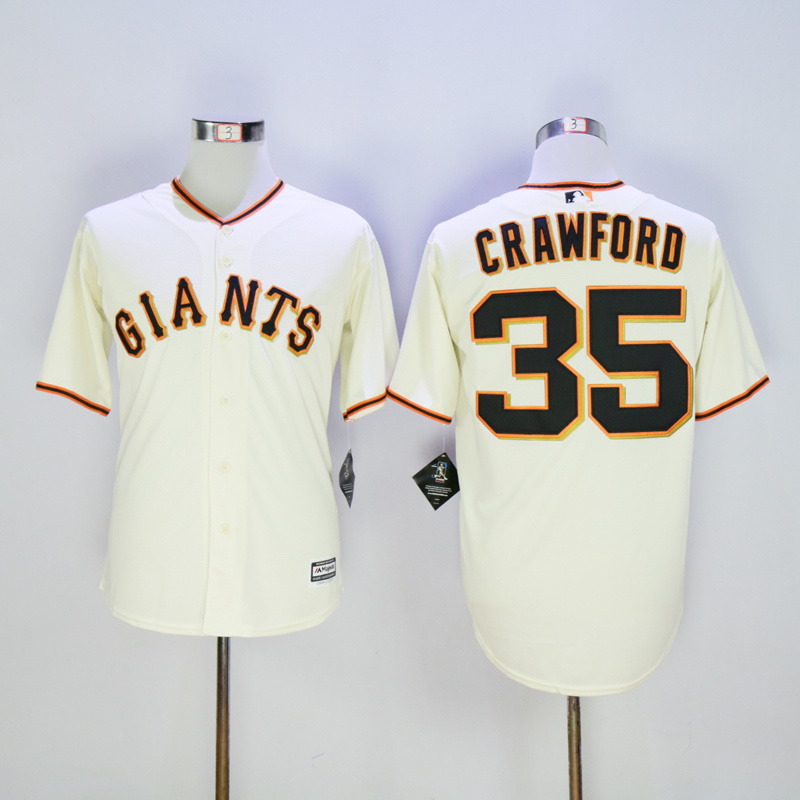 Men San Francisco Giants #35 Crawford Cream MLB Jerseys->san francisco giants->MLB Jersey